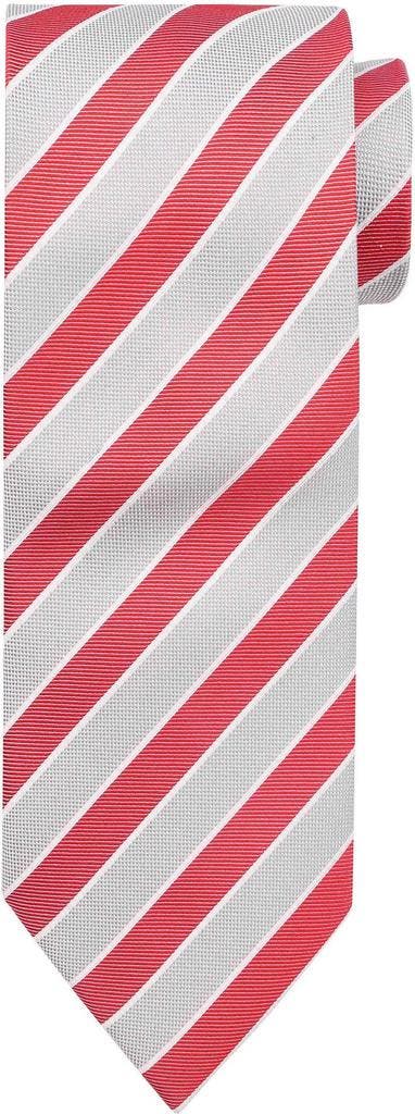 Stropdas Zijde Rood Grijs Streep maat  Heren, Kleding | Heren, Stropdassen, Rood, Nieuw, Verzenden