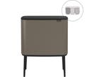 Brabantia Bo Touch Bin - Prullenbak - 3 x 11 liter -, Verzenden, Zo goed als nieuw