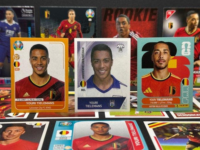 Panini - Youri Tielemans - Aanvoerder van België - 18, Verzamelen, Stickers