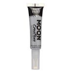 Moon Creations Face Paint with Brush Applicator Grey 15ml, Verzenden, Nieuw