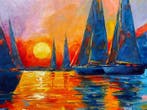 Yuni R. P - Velas Azules bajo un Sol de Oro
