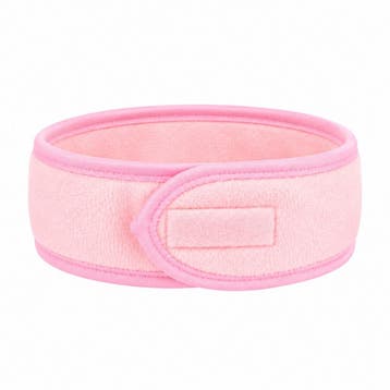 Make-Up Haarband 8cm – Verstelbaar met Klittenband – Roze, Nieuw