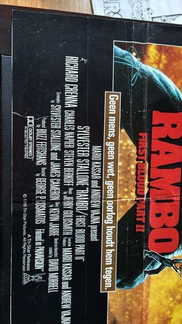 Rambo - First Blood Part II - Original Dutch Cinema release, Collections
