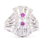 Zonder minimumprijs - Ring Platina - 0.96ct. tw. Diamant, Nieuw