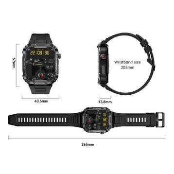 MK66 Outdoor Smartwatch - 1.85 Display - Activity Tracker, Verzenden