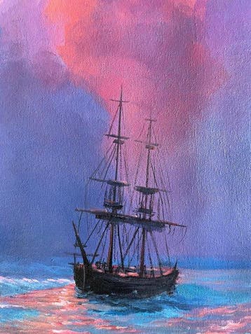 Mauro Seltri (1959) - Navigare il rosa, Antiek en Kunst