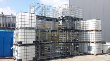 Ibc containers Ibc kratten 1000 Lit kunststof of ijzeren pal, Krat