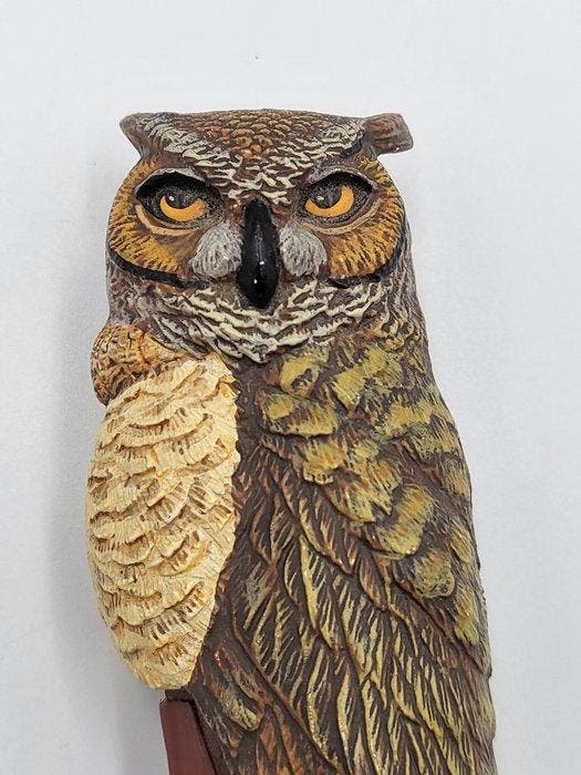 Couteau de collection Franklin Mint – Chouette / Hibou –, Antiquités & Art, Curiosités & Brocante