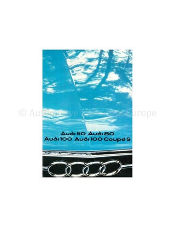 1976 AUDI PROGRAMMA BROCHURE NEDERLANDS