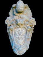sculptuur, Fregio araldico cascate antiche - 41 cm -