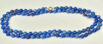 Lapis lazuli NATURAL Afghanistan - Sluiting Zilver 925 -