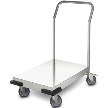 Platformwagen | RVS | Max. 120kg | Wielen (Geremd) +, Verzenden, Nieuw in verpakking