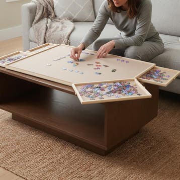 Draaibare puzzeltafel - 76 x 57 cm, Verzenden