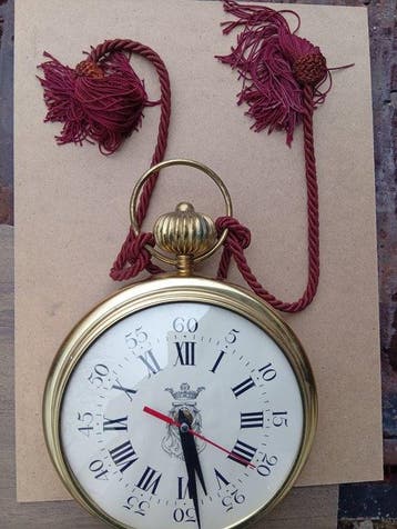Zakhorloge wandklok - Messing - 1970-1980