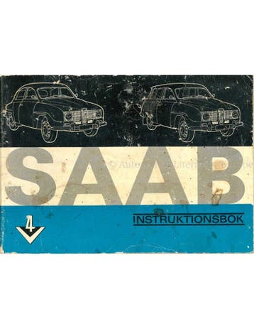 1966 SAAB 96 V4 INSTRUCTIEBOEKJE ZWEEDS
