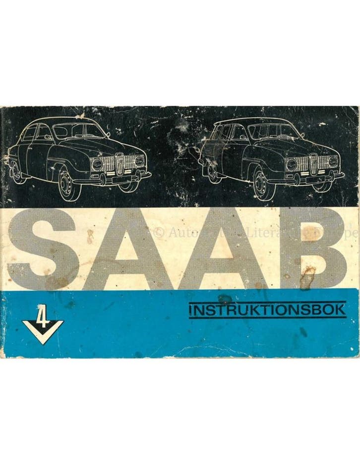 1966 SAAB 96 V4 INSTRUCTIEBOEKJE ZWEEDS, Auto diversen, Handleidingen en Instructieboekjes