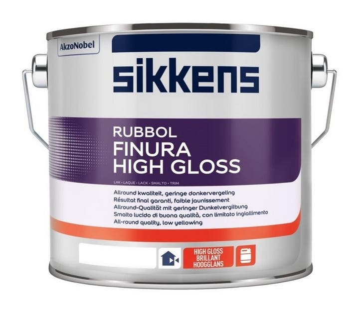 Sikkens Rubbol Finura High Gloss - 2,5L RAL 9003 |, Doe-het-zelf en Bouw, Verf, Beits en Lak, Nieuw, Verzenden