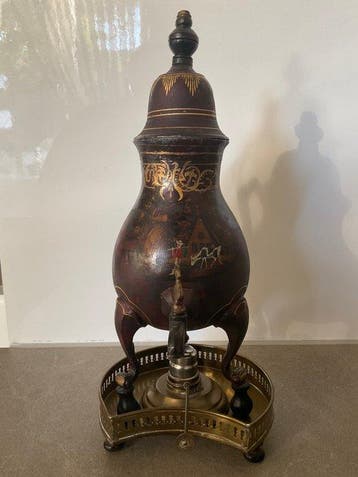 C Kurz - Pot - kraantjeskan - Étain - Kraantjeskan Tin, Antiquités & Art
