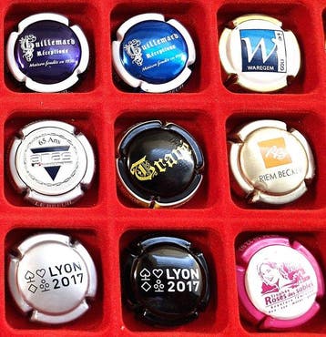Collection de capsules de champagne - Gros Lot de 19