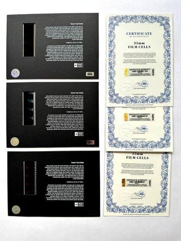 Terminator – Rare Set of 3 Mounted 35mm Film Cells –, Collections