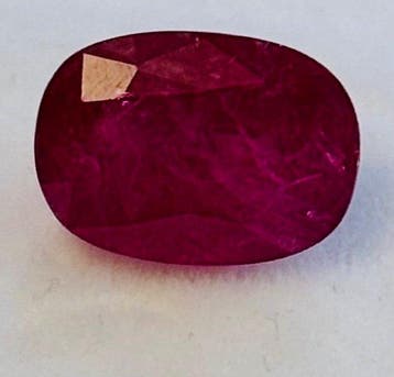 1 pcs Rood Robijn - 4.20 ct - Guild Gem Laboratory