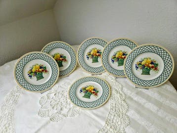 Villeroy & Boch - Basket 6 Kuchenteller / Frühstücksteller
