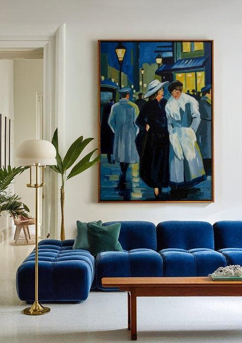 E. García - Grandes amigas XL (no reserve), Antiquités & Art, Art | Peinture | Moderne