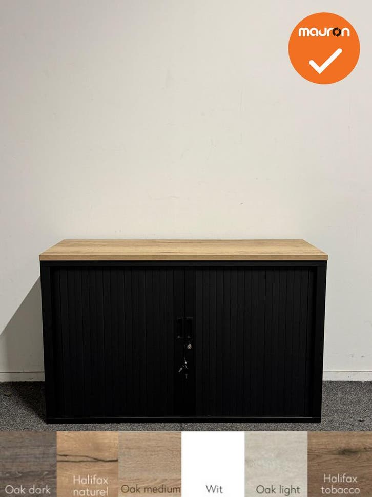 Nieuwe Roldeurkast V Serie - NIEUW - 74x120x43 - Zwart met z, Articles professionnels, Aménagement de Bureau & Magasin | Mobilier de bureau & Aménagement