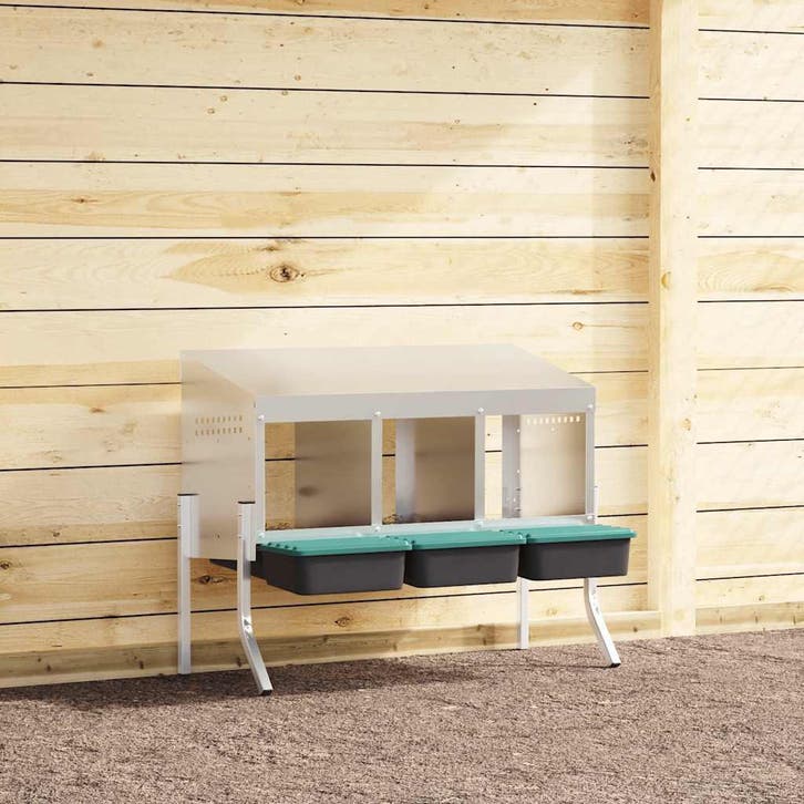 vidaXL Kippennestkast 3 compartimenten met poten, Animaux & Accessoires, Rongeurs & Lapins | Cages & Clapiers, Envoi