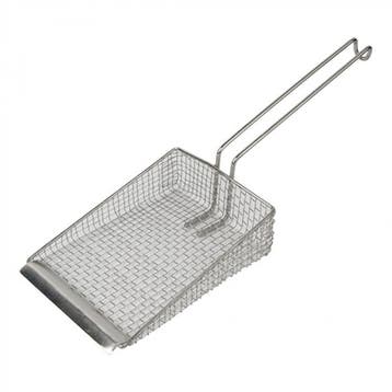 Fritesschep | RVS | Enkel Gaas | Opstaande Rand | Schep, Verzenden, Nieuw in verpakking