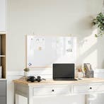 vidaXL Magnetisch whiteboard met massief grenenhouten frame, Verzenden