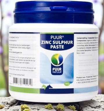 PUUR Zinc Sulphur paste 150g, Dieren en Toebehoren, Ophalen of Verzenden, Nieuw