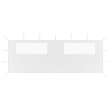 vidaXL Prieelzijwand met ramen 6x2 m wit, Verzenden