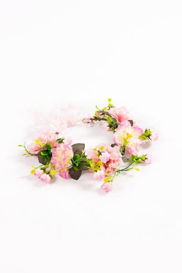 KIMU® Grote Bloemenkrans Haar Lichtroze Roze Bloemen Haarban, Kleding | Dames, Ophalen of Verzenden, Nieuw
