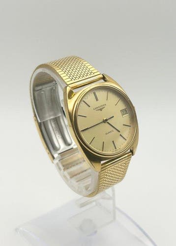 Longines - Longines Vintage Gold Tone Quartz - Zonder