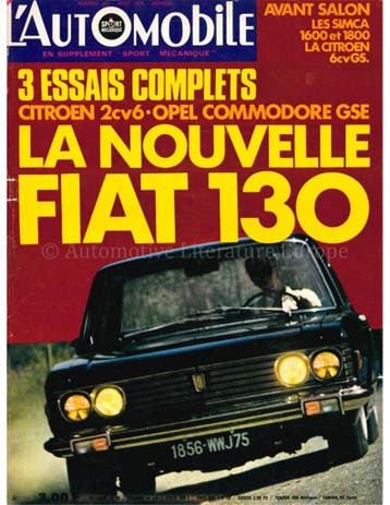 1970 LAUTOMOBILE MAGAZINE 291 FRANS