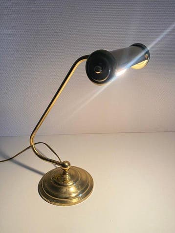 Lampe de bureau - Piano - Laiton, Antiquités & Art
