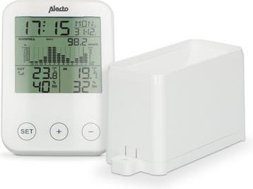 Weerstation - Binnen en buiten - Met buitensensor - Draadloo, Audio, Tv en Foto, Weerstations en Barometers, Verzenden, Nieuw