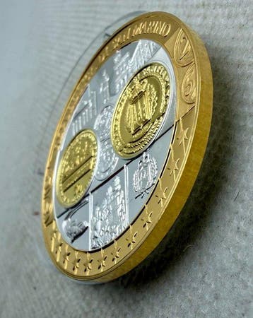 San Marino. 2002, Commemorative Medal Europa (Zonder
