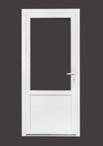 PVC achterdeur 98x215cm HR++ 3-punt haakslot (2/3 glasHR++)., 80 tot 100 cm, Nieuw, Ophalen of Verzenden, Buitendeur