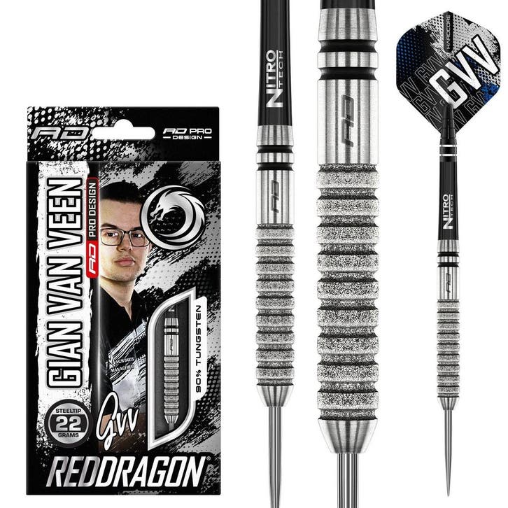 Gian van Veen Tour Edition Darts 90% - 22 Gram (Dart Pijlen), Sports & Fitness, Fléchettes, Enlèvement ou Envoi