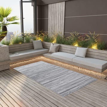 vidaXL Buitenkleed ARAKIL 160x230 cm PP grijs, Verzenden
