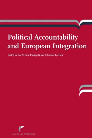 Political Accountability And European Integration |  | Nieuw, Verzenden