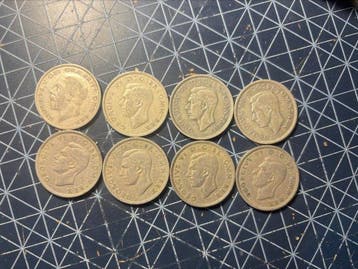 Verenigd Koninkrijk. George V-George VI. Half Crown