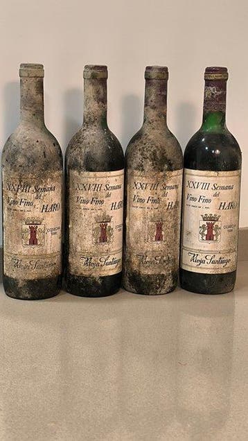 1986 Rioja Santiago XXVIII Semana del Vino Fino 1989 Haro, Verzamelen, Wijnen, Nieuw