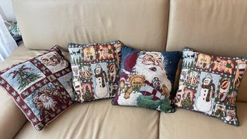 Kerstdecoratie (4) - Textiel - Vintage kerstkussenslope
