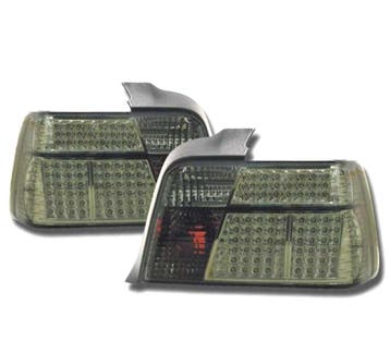Feux Arrière Pour Bmw Série 3 E36 90-99 Led Fond Chromé Fumé, Verzenden