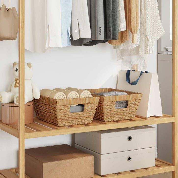 vidaXL Opbergmanden 2 pcs Naturel 38 x 28 x 15 cm, Doe-het-zelf en Bouw, Kratten en Dozen, Nieuw, Verzenden