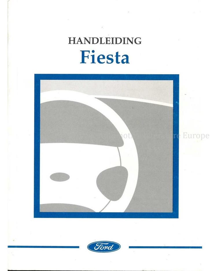 2001 FORD FIESTA INSTRUCTIEBOEKJE NEDERLANDS, Autos : Divers, Modes d'emploi & Notices d'utilisation