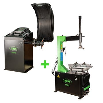 Pack démonte-pneus + Équilibreuse JBM 220V